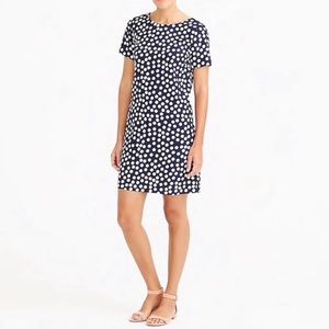J Crew Navy Polka Dot Mini Shirt Dress Size Zero